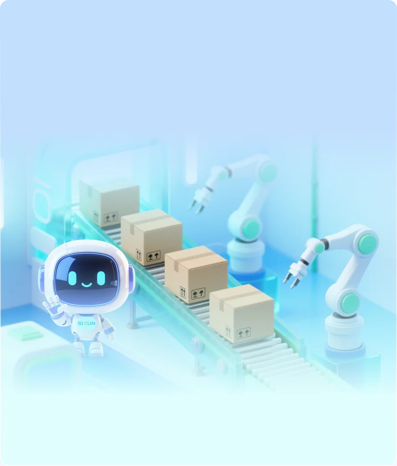 Ai 智能称重分拣场景示意图