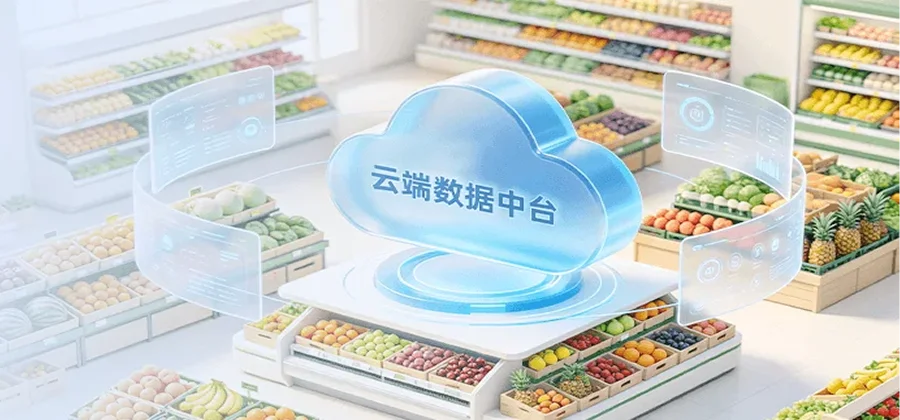 思迅eShop小象云端集中数据中台总部可视化经营看板实时汇总销售损耗毛利功能示意图