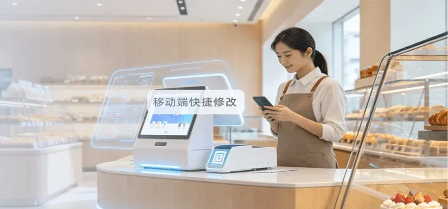 移动分拣门店在线实时改单修改要货数量追加商品数据同步仓库配送功能示意图