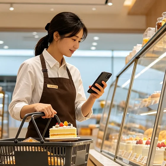 思迅移动分拣App烘焙门店要货与中央仓库分拣出库场景