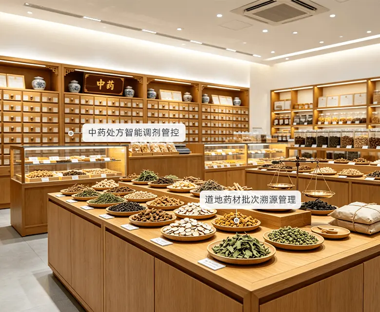 保健品专营超市保健品效期资质与食安管控场景示意图：展示效期预警、资质批次归档与存储巡检